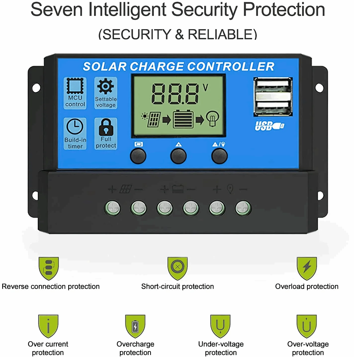 ALLPOWERS Controlador de cargador solar 30A - Image 6