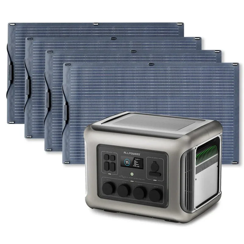 ALLPOWERS Generador Solar 1800W (R1500 + SF100 Panel Solar Flexible 100W) - Image 11