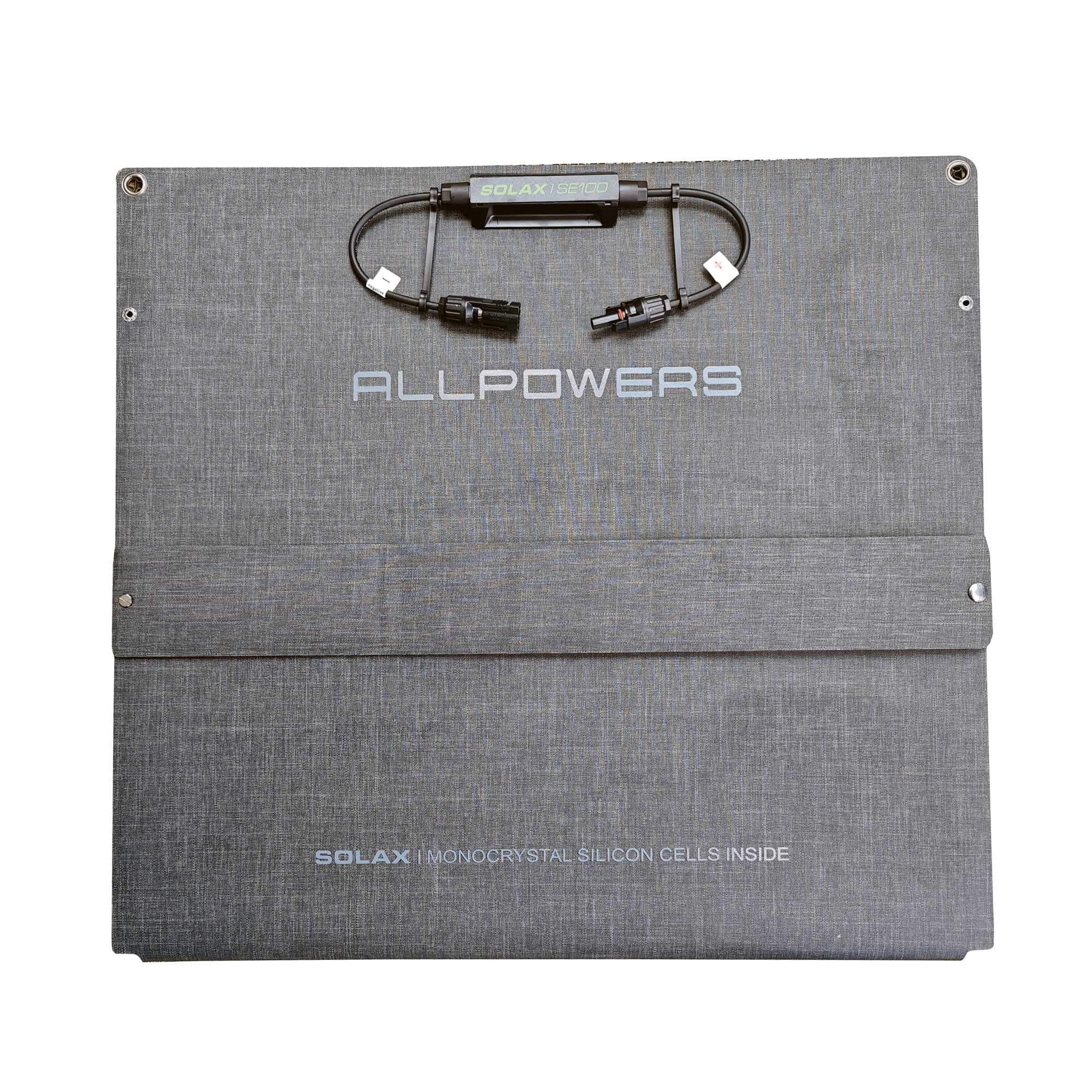 ALLPOWERS SOLAX SE100 Placa Solar Portátil Monocristalino 100W - Image 4
