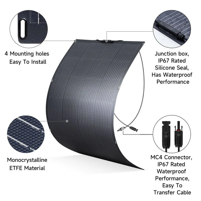 ALLPOWERS Generador Solar 3500W (R3500 + SF200 Panel Solar Flexible 200W) - Image 6