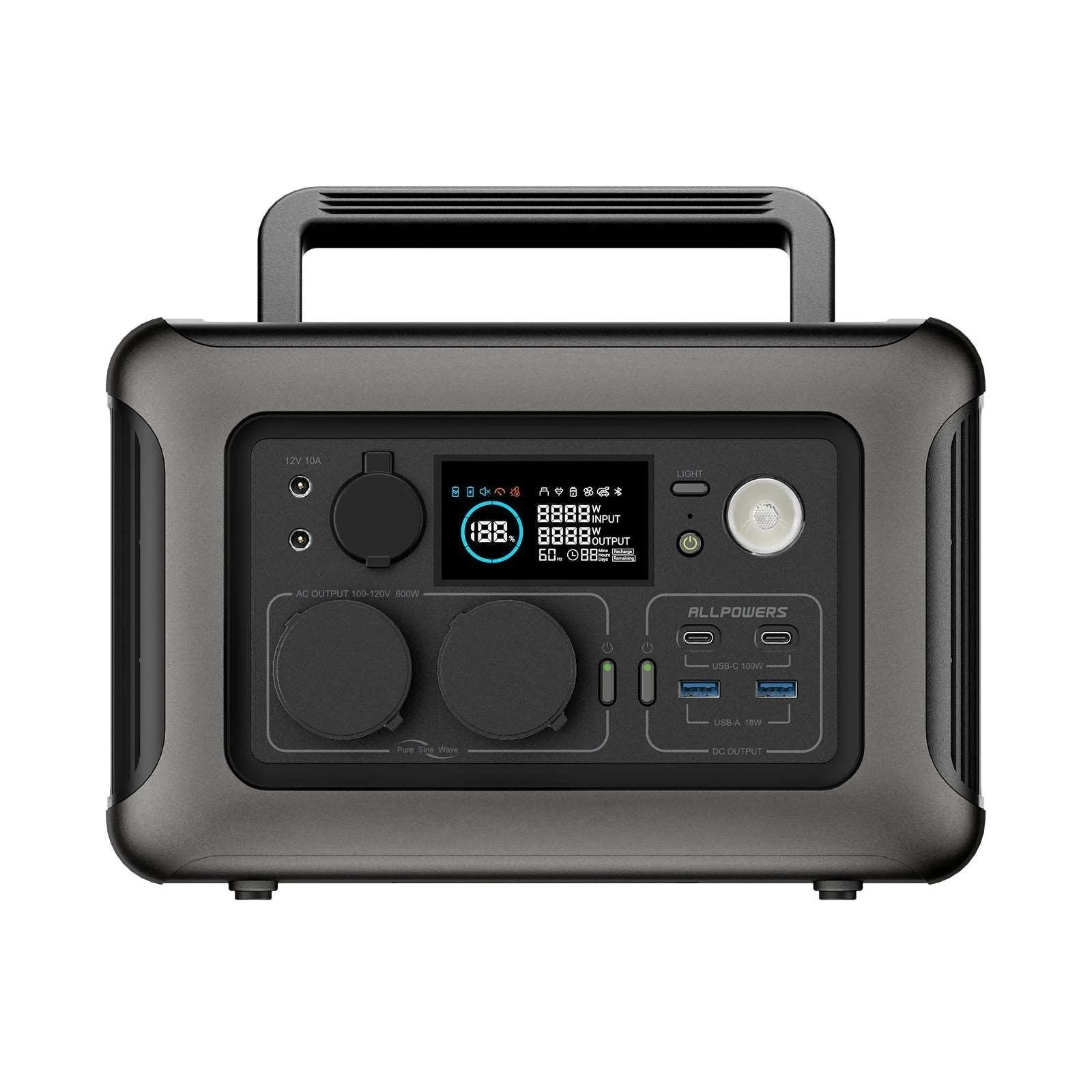 ALLPOWERS Generador Solar 600W (R600 + SP027 Panel solar 100W ) - Image 4
