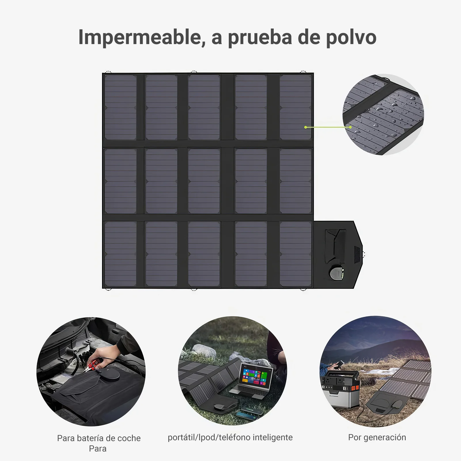 ALLPOWERS SP012 Placa Solar Portátil Plegable 100W - Image 8